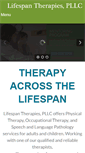 Mobile Screenshot of lifespantherapies.com