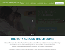 Tablet Screenshot of lifespantherapies.com